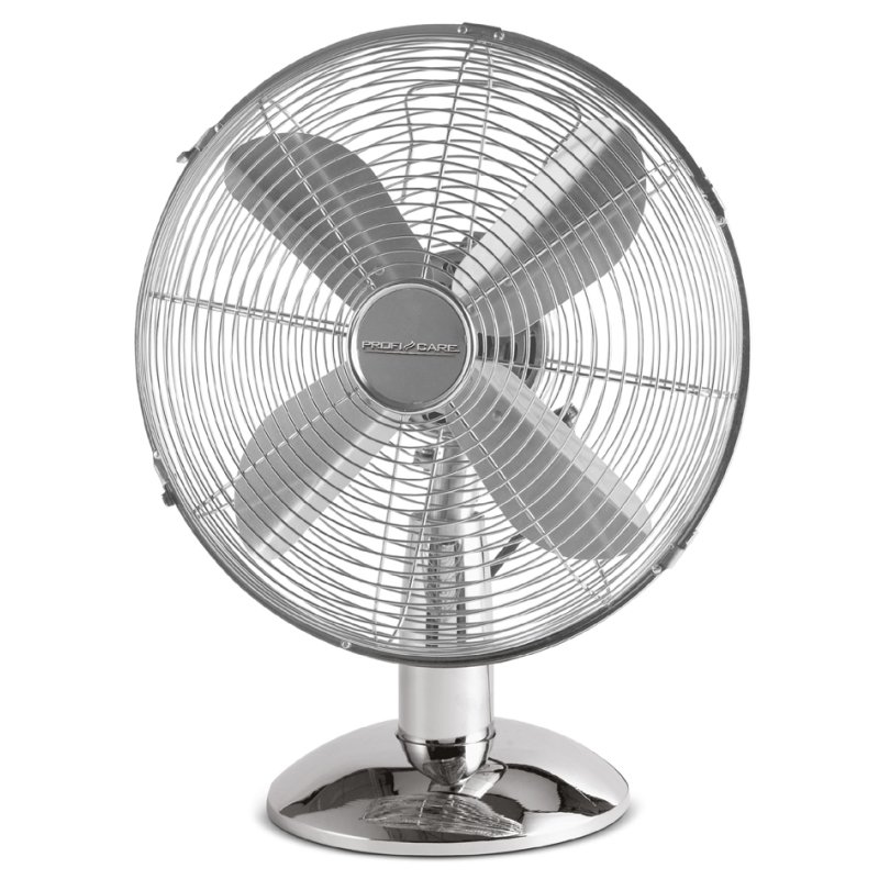 PROFI CARE table fan PC-VL 3062, black metal, 250 mm, oscillating